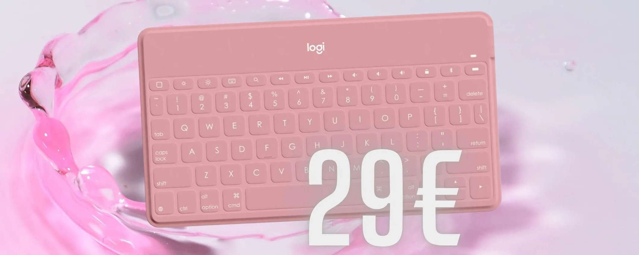 Logitech Keys-To-Go: tastiera Bluetooth super compatta e versatile a soli 29€
