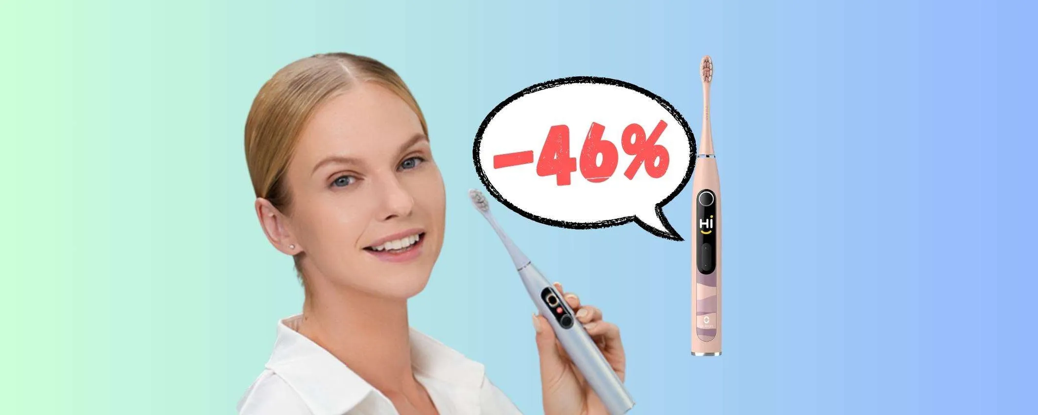 Oclean X10: spazzolino elettrico sonico a PREZZO SHOCK (-46%)