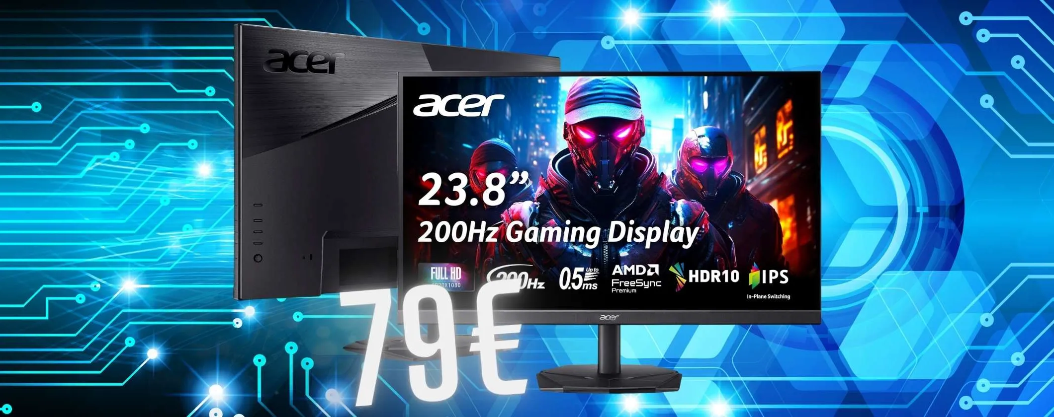 Monitor da gaming acer Nitro da 23,8