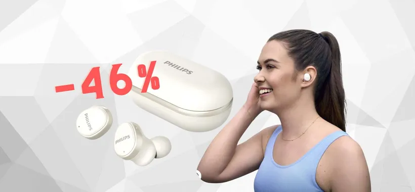 Auricolari wireless by Philips: una MERAVIGLIA a 54€, SCONTO del 46%