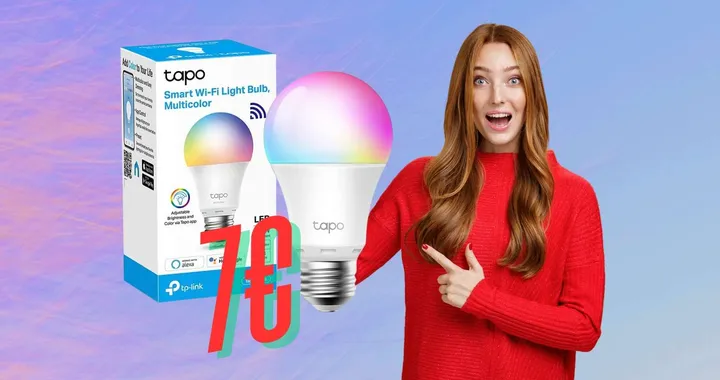 Tapo L530E: lampadina WiFi per casa intelligente con 16 milioni di colori (7€)