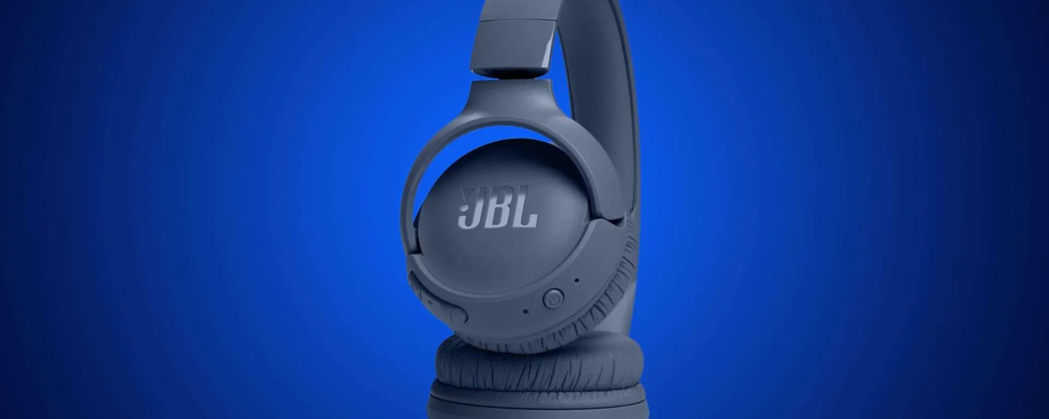 JBL Tune 520BT in offerta con il 33% di sconto: bassi potenti e autonomia assurda