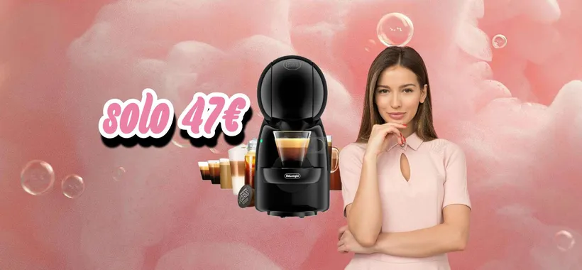 De'Longhi Piccolo Xs: la Macchina Caffè Espresso Dolce Gusto a soli 47€