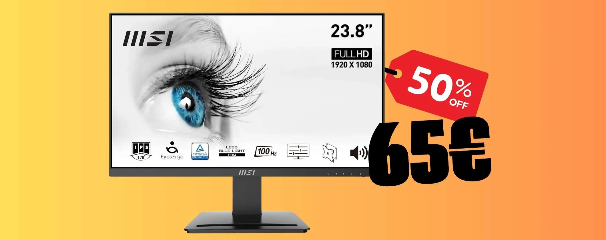 Amazon sgancia una bomba pazzesca: il monitor MSI PRO da 24