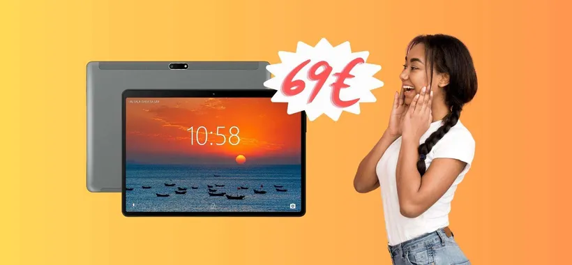 Oggi ti bastano 69€ per un tablet da 10 pollici dual Sim (Amazon)