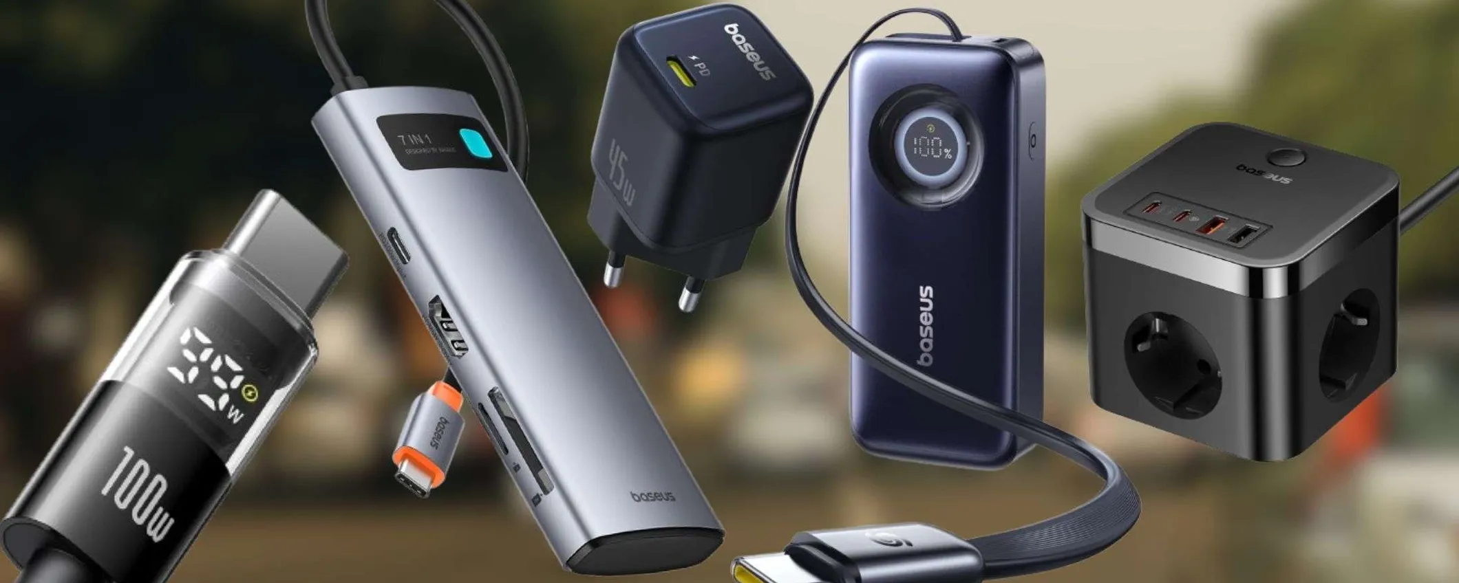 Baseus PREZZI FOLLI all'Amazon Prime Day 2025: occasioni SHOCK da 7€ a 40€