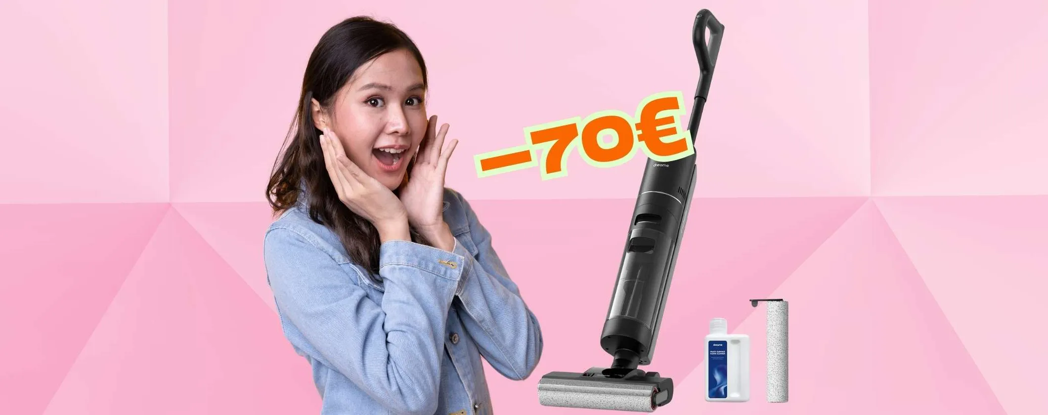 DREAME H12 Pro aspira e lava in una sola passata e oggi risparmi 70€