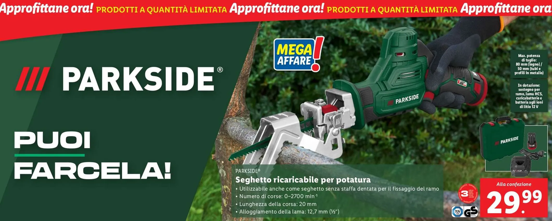 Volantino Lidl Parkside, ora tocca al giardino: le migliori offerte di fine aprile