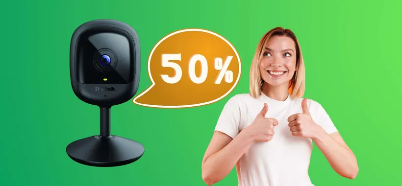 Videocamera compatta FHD al 50% su Amazon e la casa è sicura