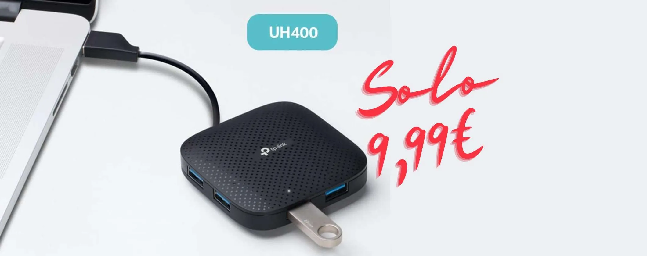 Hub TP-Link 4 PORTE USB-A: produttività e potenza a soli 9€