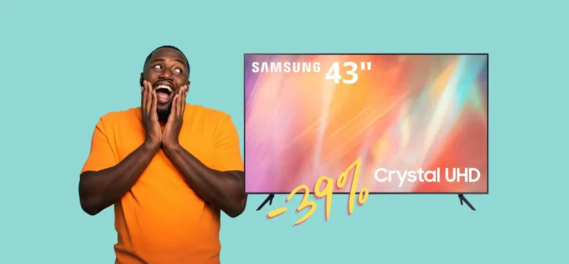 Samsung: Smart TV da 43 pollici Crystal UHD 4K a 225€ in MENO