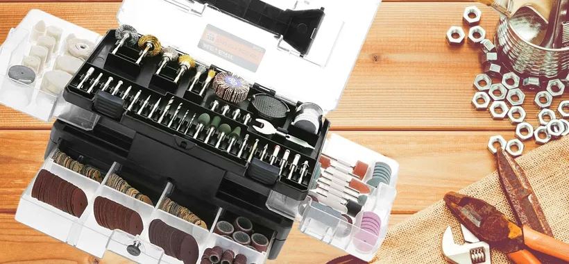Assurdo kit 378 pezzi per utensili rotanti a 19€: sconto TOP 60%