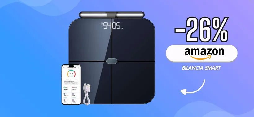 Bilancia smart: sali sopra e ottieni 46 dati unici su di te (innovativa)