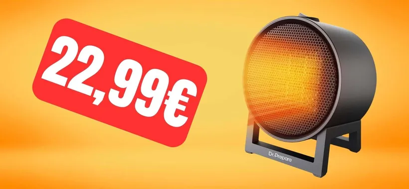 Stufetta elettrica a basso consumo ed economica: in offerta su Amazon