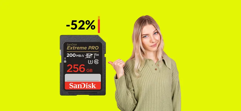 Scheda SD 256GB, velocissima e resistente: la MIGLIORE a 57€