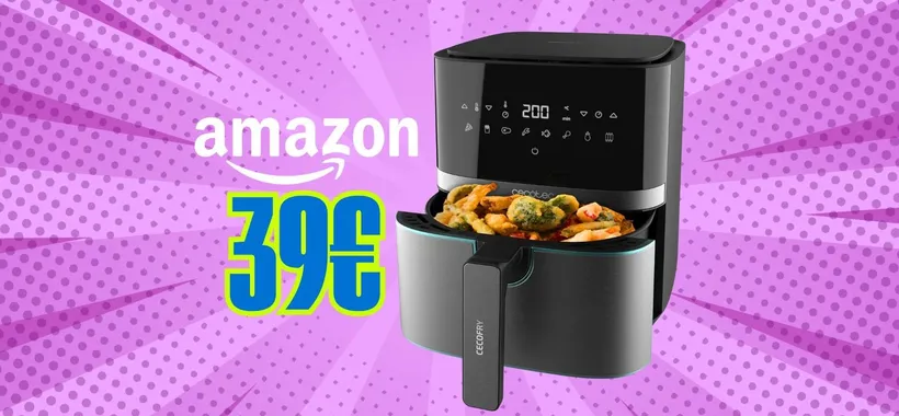 Friggitrice ad aria per piatti buonissimi ma meno calorici oggi tua a soli 39€