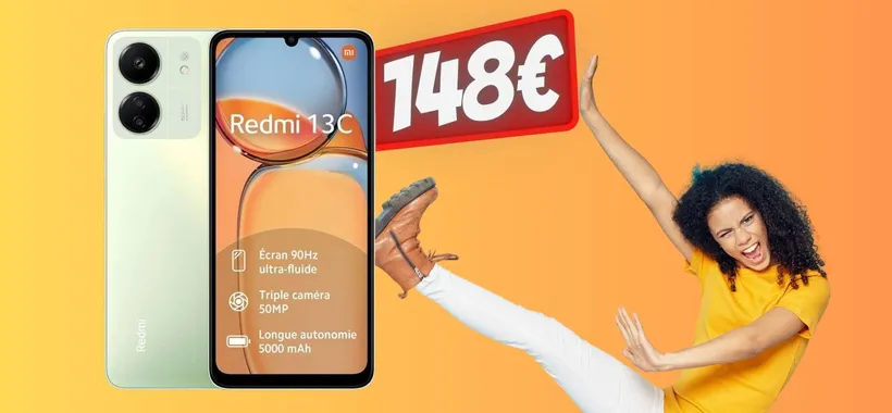 Xiaomi Redmi 13C con tripla fotocamera da 50MP e display 90Hz a 148€