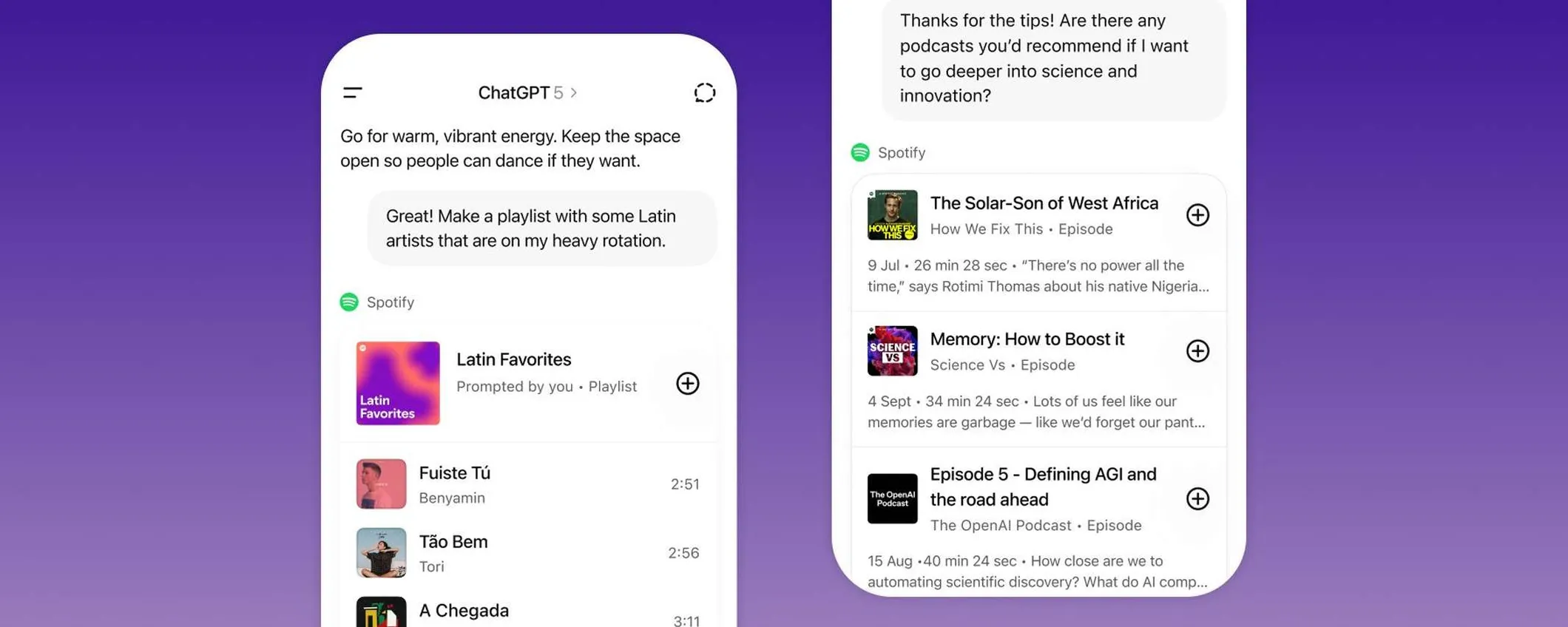 Spotify arriva su ChatGPT: creerà playlist personalizzate e scoverà nuovi brani