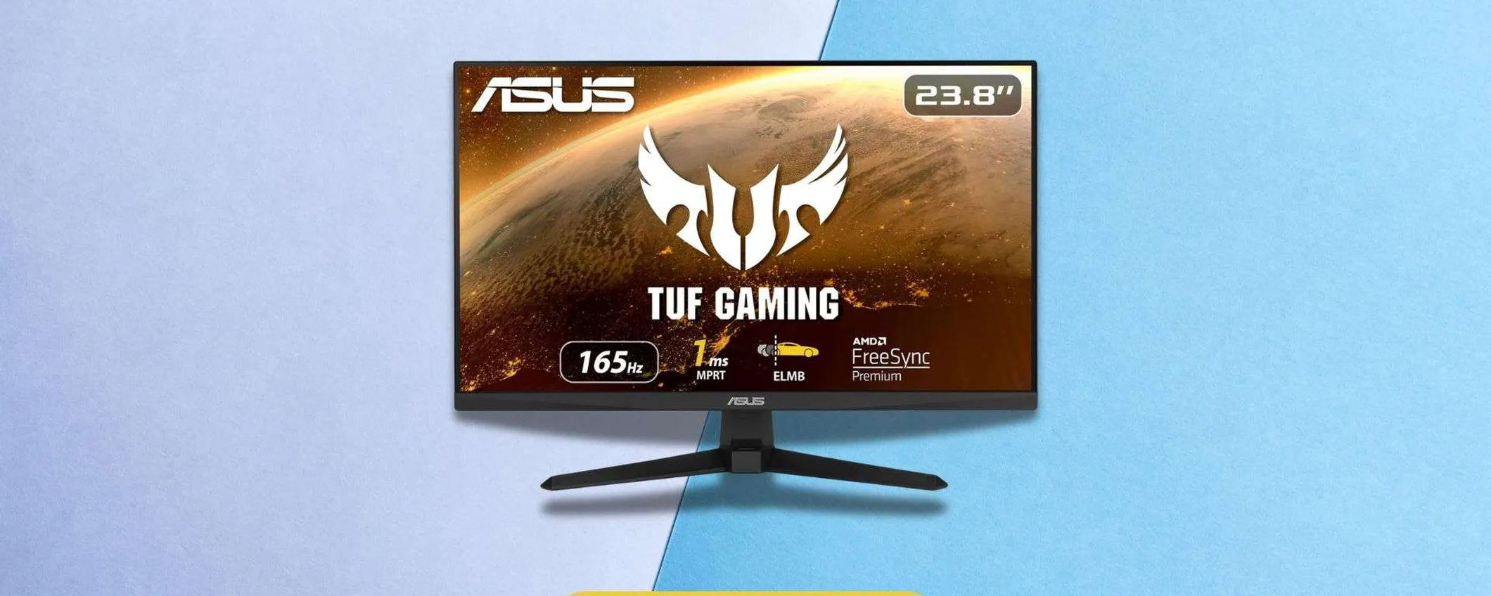Monitor gaming Asus TUF, da 259 a soli 131 euro: Full HD a 165Hz
