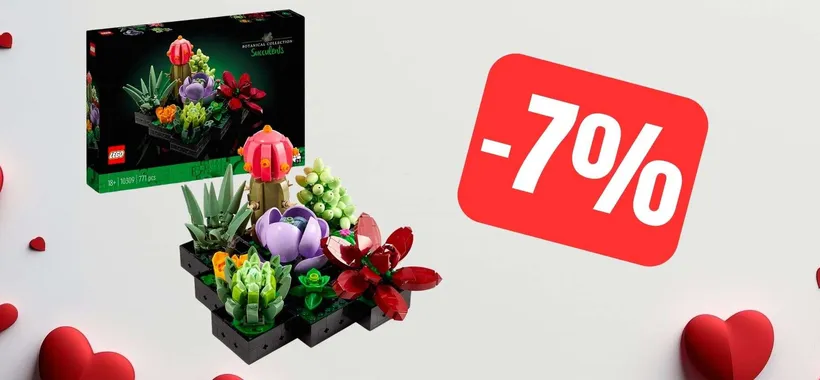 Idea Regalo LEGO San Valentino: il set Piante Grasse è in offerta su Amazon