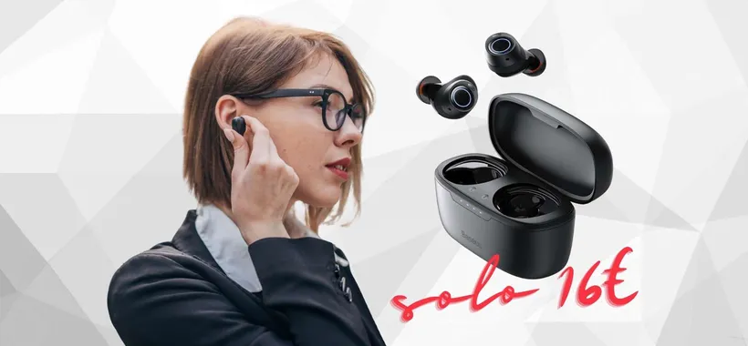 Cuffiette Bluetooth Baseus da 140 ore al minimo storico su Amazon (16€)