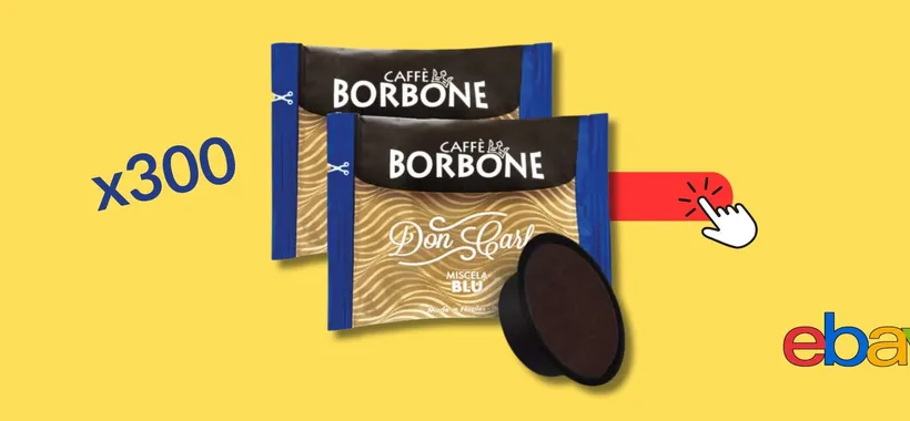 300 capsule A Modo Mio Caffè Borbone: prezzo che devasta il supermercato
