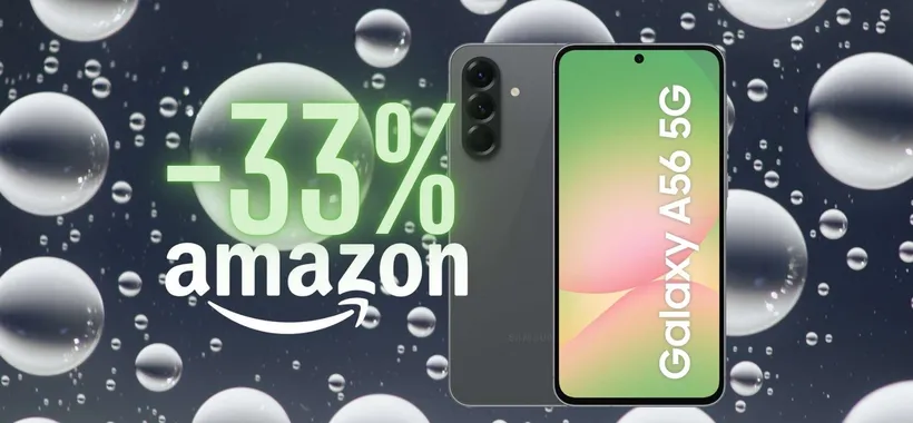 Samsung Galaxy A56 5G vince la sfida del migliore medio gamma (-33%)