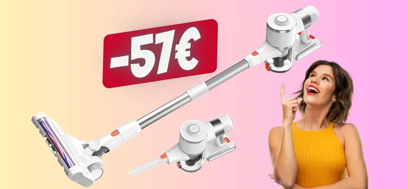 Scopa elettrica POTENTISSIMA con filtro a 5 stadi oggi al 36% in MENO
