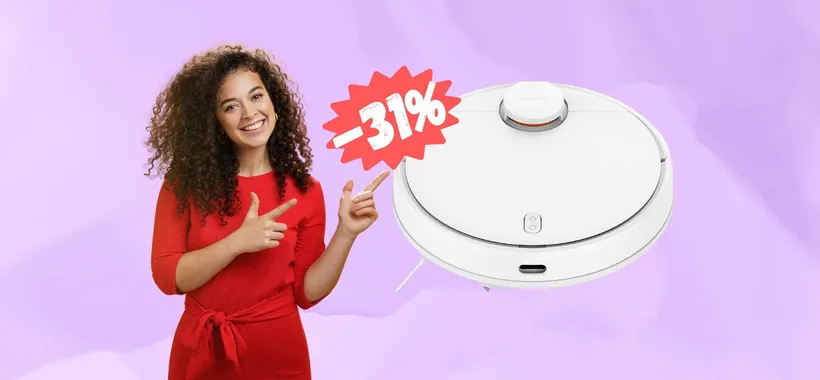 Mi Robot Vacuum S12: aspira, lava, mappa e ascolta la tua voce (-31%)