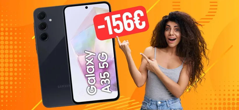 Samsung Galaxy A35 5G da 256GB passa da 409€ a 253€ solo su eBay