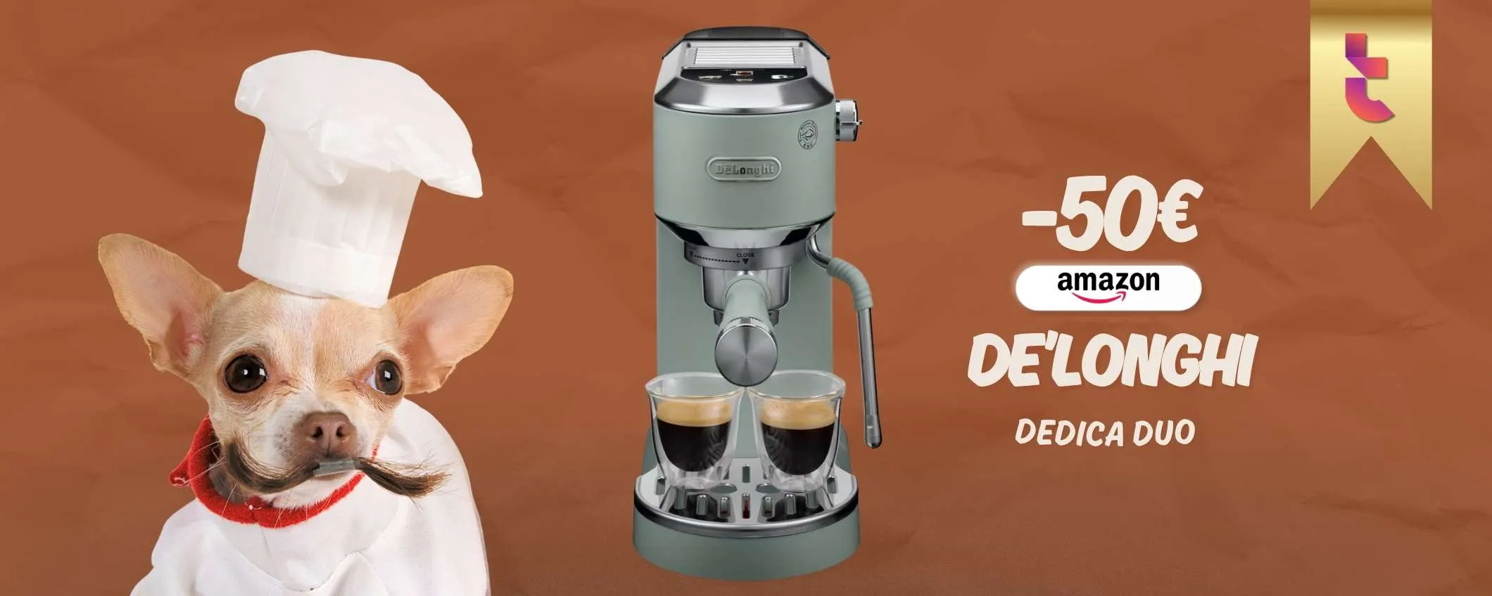 De'Longhi Dedica Duo è di design oltre che una vera barista, 50€ di sconto
