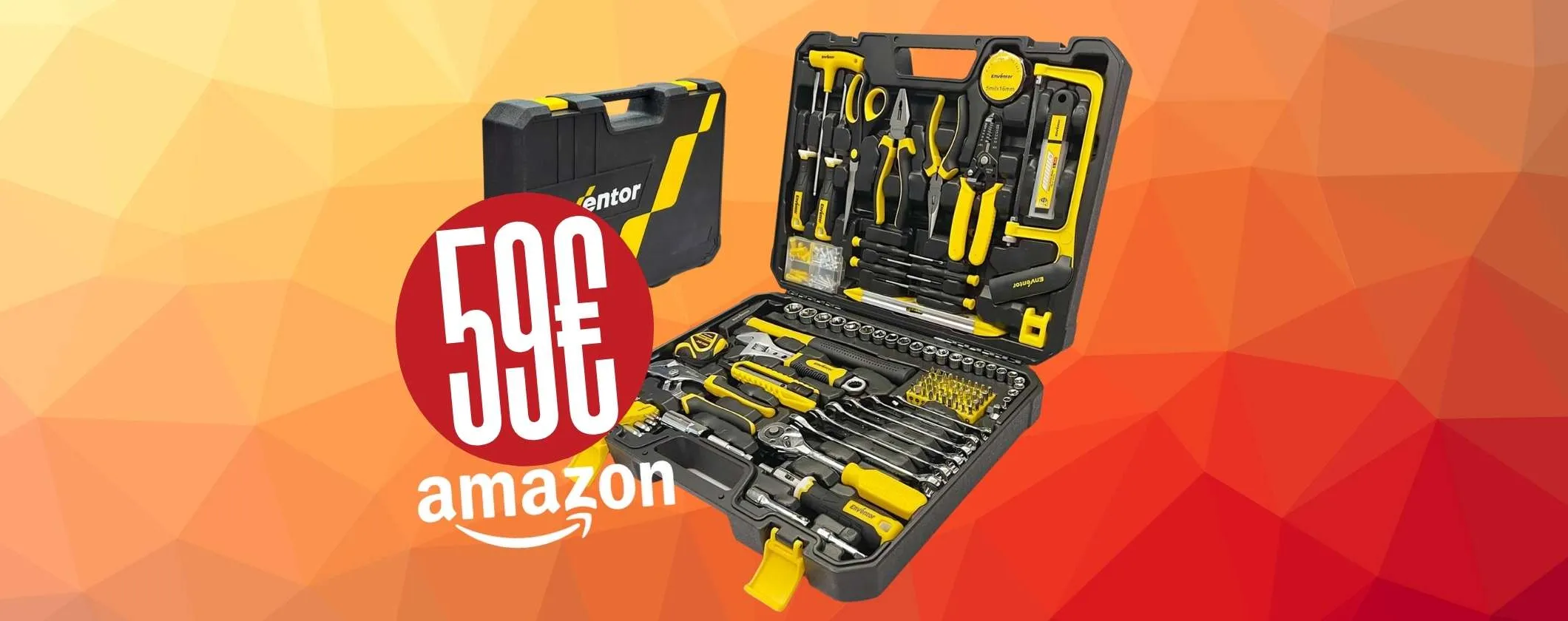 Cassetta degli attrezzi con 280 accessori utilissimi per ogni lavoro (59€)