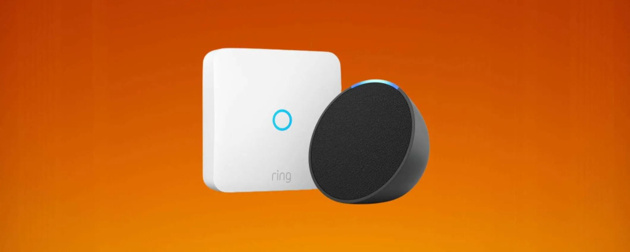Bundle Ring Intercom + Echo Pop in offerta su Amazon: occasione imperdibile