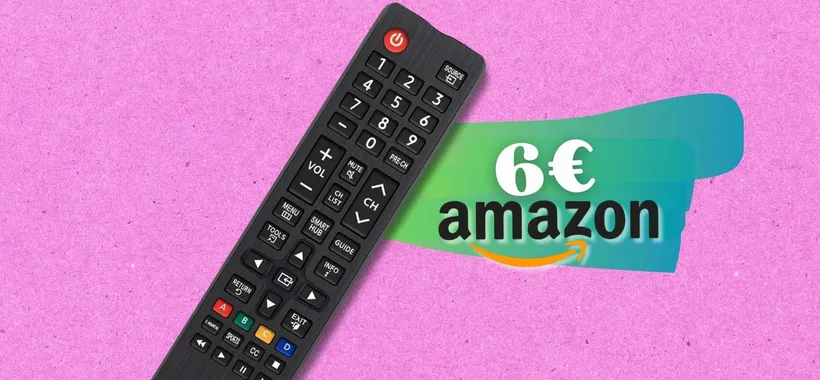 Telecomando UNIVERSALE che salva i televisori Samsung: 6€ su Amazon