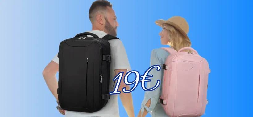 Che spettacolo lo zaino che puoi portarti sul tuo volo Ryanair senza costi (19€)