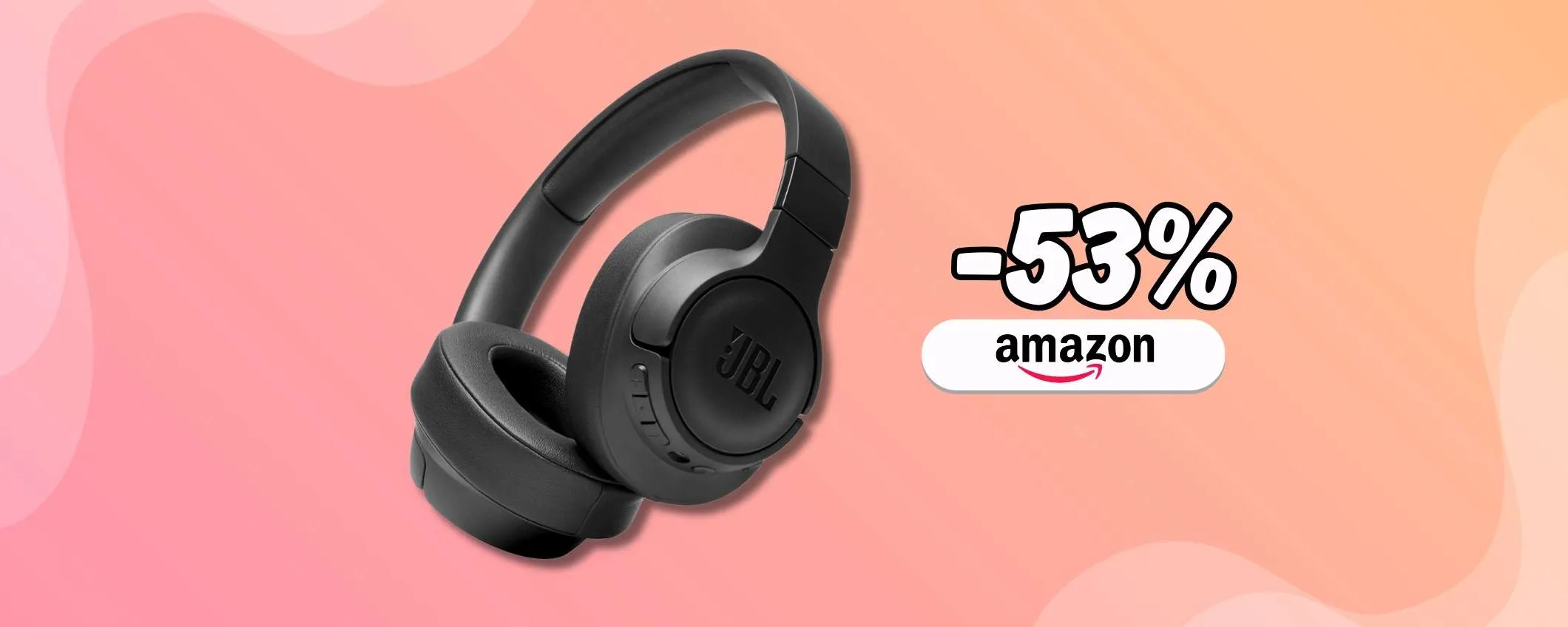Prezzo dimezzato per le JBL TUNE 760NC, occasione SHOCK Amazon
