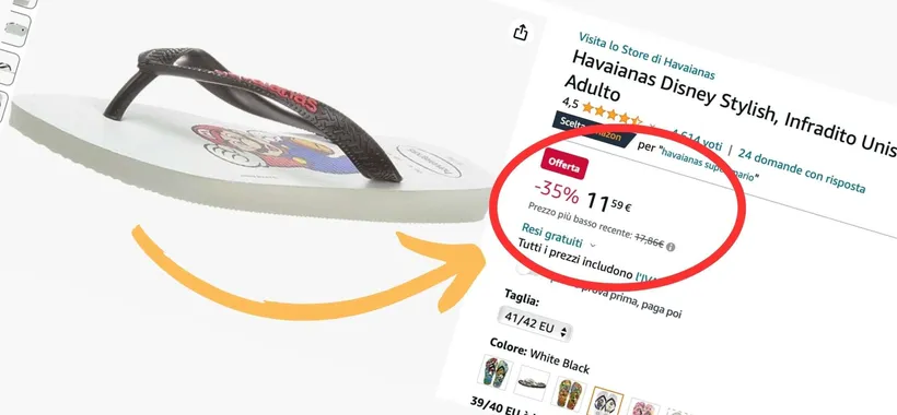 Infradito Havaianas a partire da 11€ su Amazon: sconti SHOCK fino al 53%
