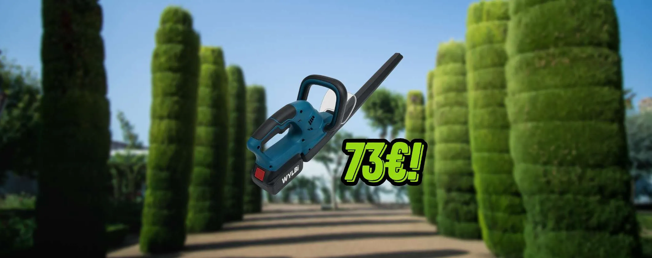 Tagliasiepi Professionale a Batteria: solo per oggi a 73€ su eBay