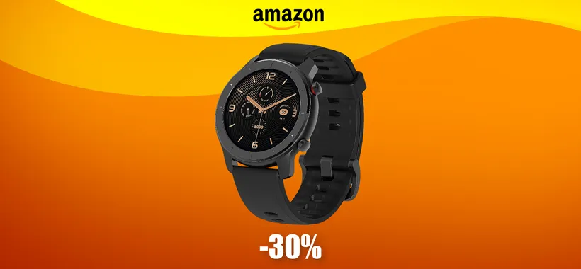 Amazfit GTR: smartwatch top di gamma in MEGA SCONTO (55€)