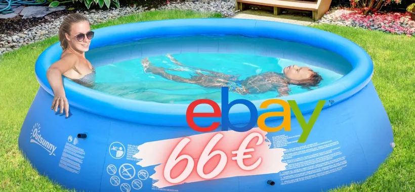 Piscina gonfiabile in PVC e le vacanze non finiscono, solo 66€ su eBay