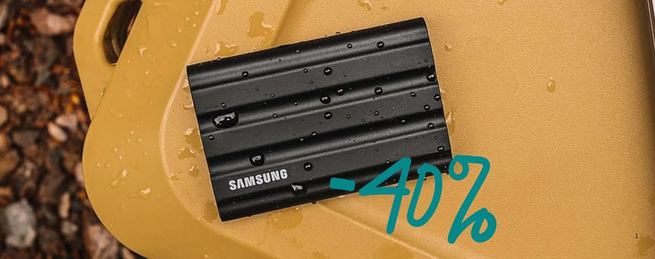 Archivia ciò che vuoi con l'SSD portatile Samsung T7 da 1TB ora al 40%