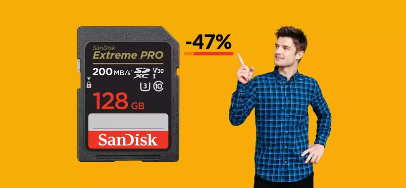 Scheda SD 128GB: veloce, resistente e SUPER scontata a 29€