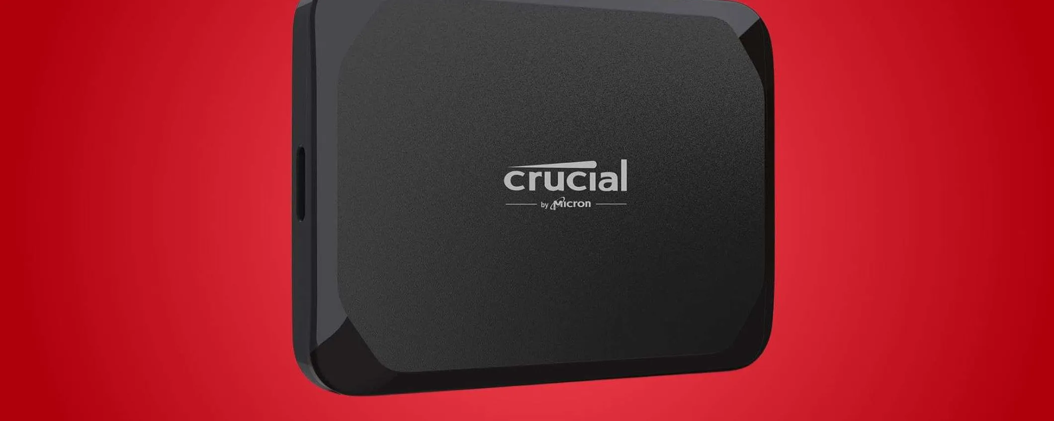Crucial X9 SSD 1TB: velocità e portabilità al 14% in meno