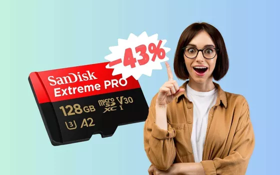 SanDisk Extreme PRO: la microSD DELUX da 128 GB al 43%