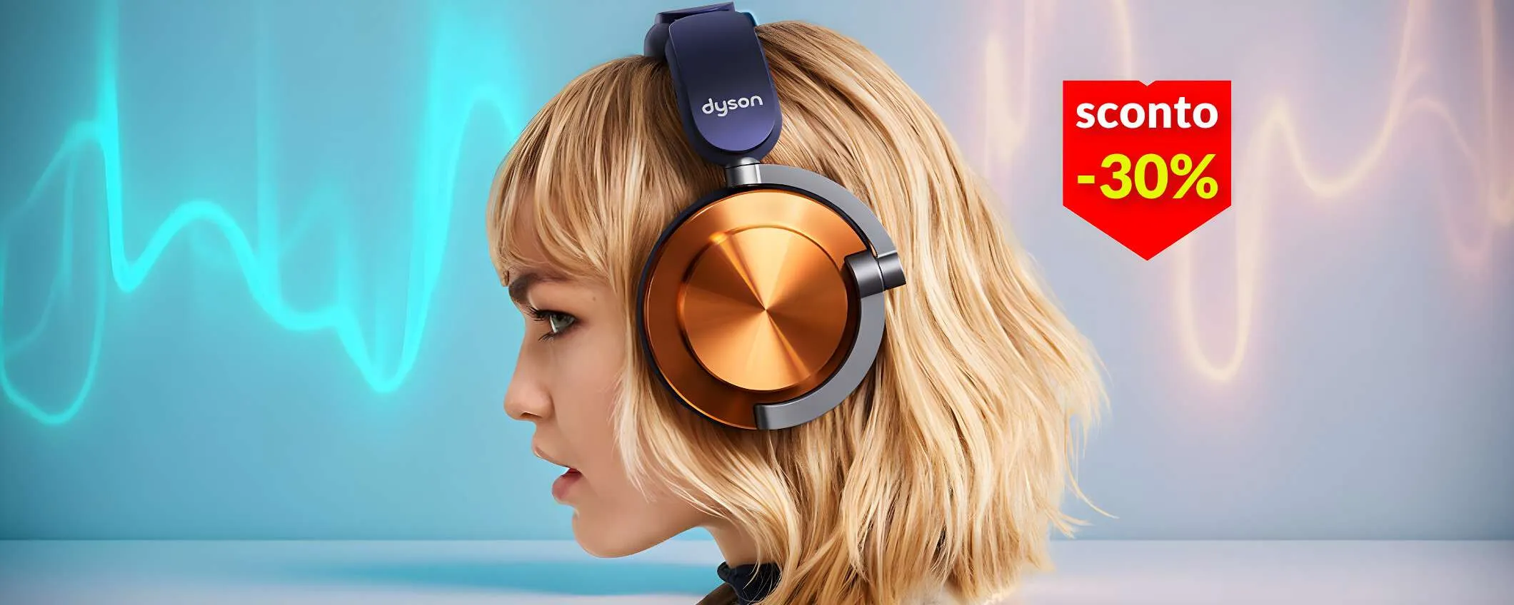 Cuffie Bluetooth Dyson: musica che picchia durissimo, ora in sconto del 30%