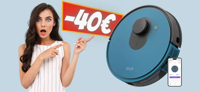 Robot aspirapolvere con mappatura e navigazione intelligente a 159€