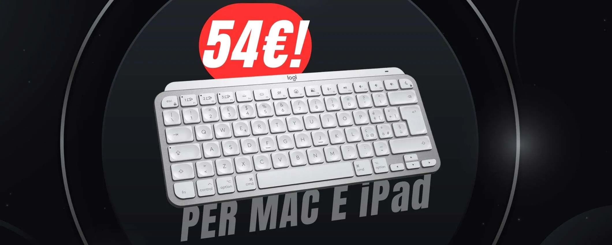 Da 129€ a 58€: questa tastiera è meglio di Magic Keyboard e costa la metà!