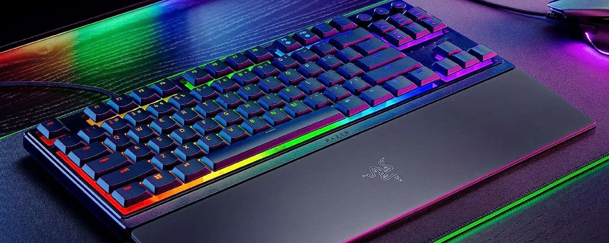 Razer Ornata V3 TKL Hello Kitty &ndash; Tastiera Gaming Basso Profilo RGB &ndash; Scatola Aperta