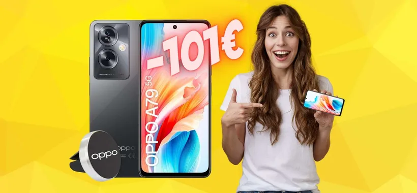 OPPO A79 5G da 256GB a 101€ in MENO: promozione FOLLE di Amazon
