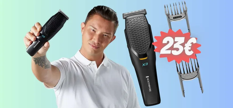 Remington: tagliacapelli professionale con pettini regolabili a 23€